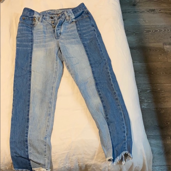 American Eagle Outfitters Denim - American eagle mixed color denim panel jeans